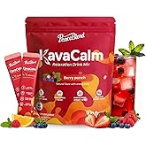 PEACEBLEND Supercalm Powdered Drink Mix, Cortisol Reducer and Sleep Aid with Kava Root, Ashwagandha, L-Theanine, Magnesium Gl
