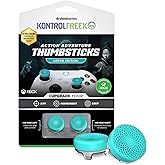 KontrolFreek Lotus for Xbox One and Xbox Series X Controller | Performance Thumbsticks | 2 Mid-Rise Concave | Teal/Clear