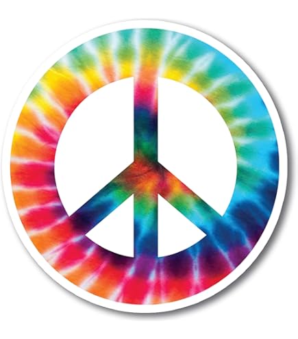 CafePress 'Teach Peace' Rainbow Bumper Sticker – 10x3 Inch Vinyl Car Decal