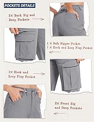 Moosehill Cargo Hiking Pants Women High Waisted
