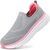 STQ Slip on Sneakers Women Walking Shoes with Arch Support Comfortable Non-Slip Nurse Shoes