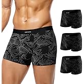 Casey Kevin Men's Boxer Briefs Modal Ultra Soft, Breathable, Stretch Moisture-Wicking underwear with Flyless Design (3 pack)