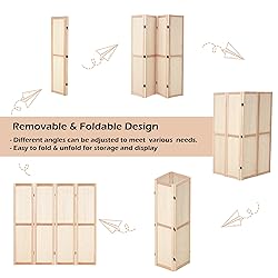 Haddockway 4 Panel Pegboard Display 5 Ft Folding