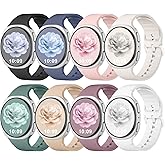 DaQin 8 Pack Sport Bands Compatible for Samsung Galaxy Watch 8 Band 40mm 44mm/Galaxy Watch 8 Classic 46mm, No Gap Soft Silicone Waterproof Strap Replacement for Women Men