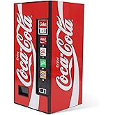 Coca-Cola Vending Machine Bluetooth Speaker, Dual 5W Speakers, Wireless Bluetooth v5.3, FM Radio, USB/MicroSD Playback, AUX Input, 10m Range, Rechargeable Battery, LED Indicator, Coca-Cola Licensed