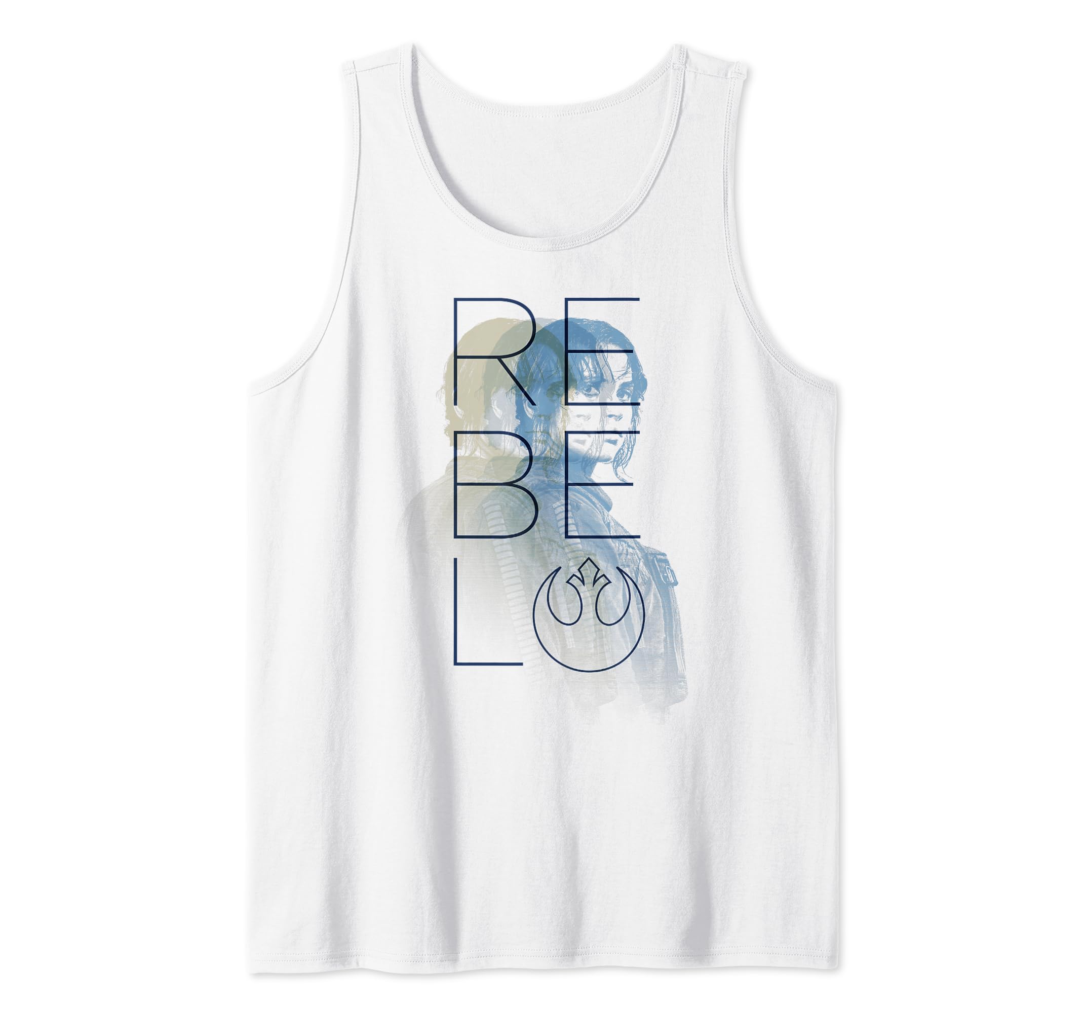 Star Wars Rogue One Jyn Erso Rebel Repeater Tank Top