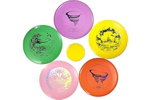 VEVOR Disc Golf Set, 5 PCS Beginners Flying Discs, Disc Golf Starter Set for Full-Body Strength Training, with Putter, Mid-Ra