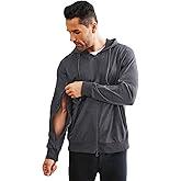 Deyeek Dialysis Sweatshirts with Arm Zipper Jacket Full-Zip Lightweight Hemodialysis Cotton Jacket with Pockets