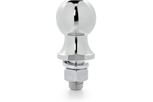Camco Eaz-Lift Camper/RV Hitch Ball | Features a 2,000lb Tow Rating & Crafted of Heavy-Duty Chrome-Plated Steel | 1-7/8-Inch Hitch Ball Diameter & 1-1/2-Inch Shank Length (48228)