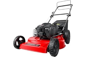 PowerSmart 22-Inch Gas Lawn Mower, 150cc B&S Engine, Self-Propelled, 3-in-1 Mulching System, 6 Cutting Heights, Rear-Wheel Drive, Durable Steel Deck