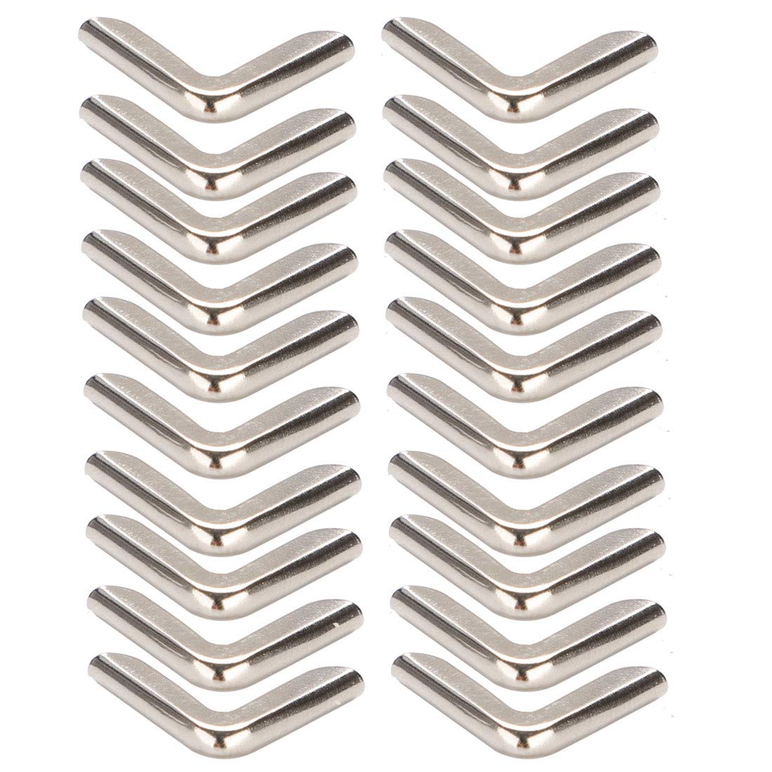 sourcing map Box Corner Protector Vintage Guard Edge Cover Book Scrapbook Album Jewelry Box Corner Decor Pack of 20