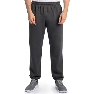 Fruit of the Loom Eversoft Fleece Elastic Bottom Sweatpants with Pockets, Relaxed Fit, Moisture Wicking, Breathable