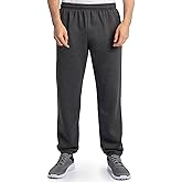 Fruit of the Loom Eversoft Fleece Elastic Bottom Sweatpants with Pockets, Relaxed Fit, Moisture Wicking, Breathable