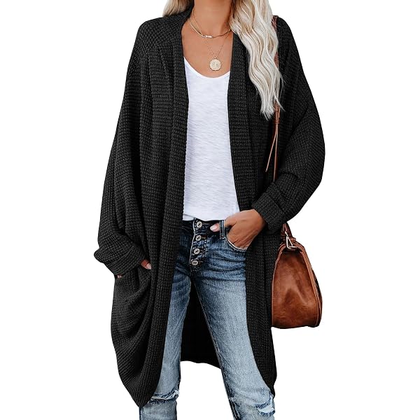 Women's Full Zipper Cardigan Sweater - Long Sleeve Open Front Knit With Pockets & Stand Collar