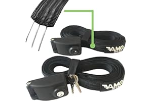 VAMO LET'S GO... Vamo Premium Locking Tie Downs with 3 Stainless Steel Cables 'No Scratch' Silicone Buckle Surf or SUP Tie Down Straps for Surfboards, Paddle Boards, Kayaks and Canoes (Two Pack) (14')