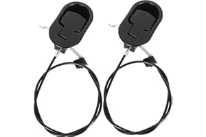 APACALI Recliner Pull Cable Replacement Set of 2, Universal Black Sofa Couch Recliner Release Cables with Metal Pull Handle fits Most Recliner Brands, Hook Exposed Cable Length (4.75")
