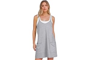 Cnlinkco Summer Mini Dresses for Women 2025 Casual Short Sundress Workout Tennis Athletic Dress with Built in Shorts