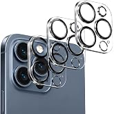 Wumigoo Camera Lens Protector for iPhone 15 Pro Max/iPhone 15 Pro- 3 Pack | 9H Tempered Glass, HD Clear, Scratch Resistant, Camera Cover Accessories, Case Friendly, Not Affect Night Shots