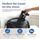 Life Healthcare Folding Walking Stick Adjustable Height Lightweight Aluminium view 4