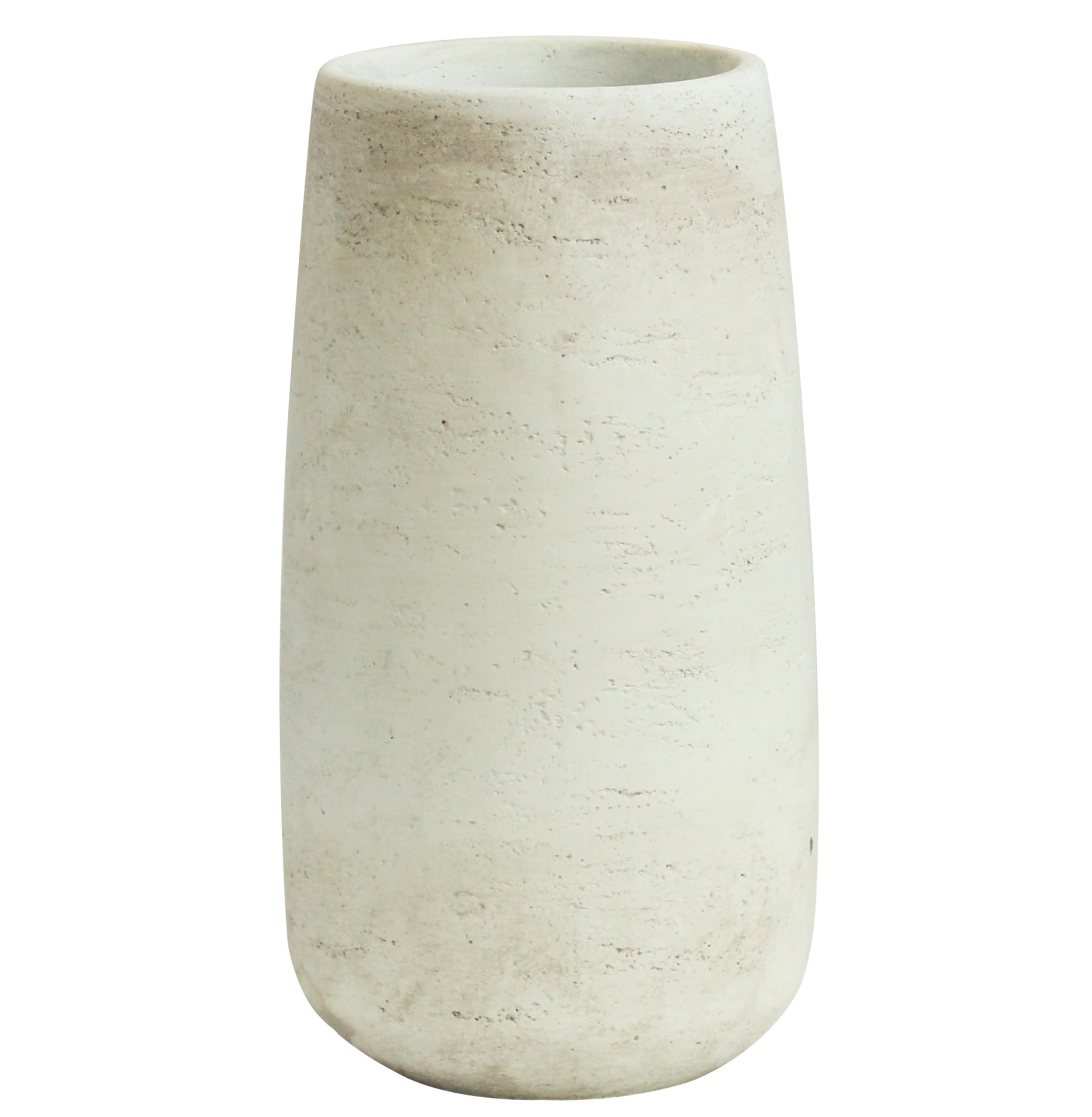 Olly & Rose Flower Vase Light Beige Soho Ceramic Vase Textured Effect 25cm for Flowers Decorative Home Decor