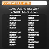 Supply Guy 20x PGI-570 CLI-571 Ink Cartridges for Canon Pixma MG5750 MG6850 view 2