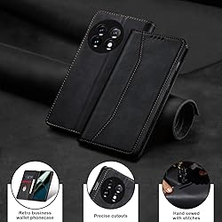 Jasonyu Flip Wallet Case for OnePlus 11 5G,Leather