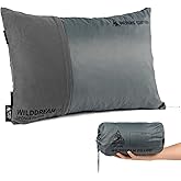 ONETIGRIS Wilddream Camping Pillow, Shredded Small Memory Foam Pillow, Compact, Easy Clean, Comfortable for Backpacking, Travel, and Car Trips, 4 Season Use