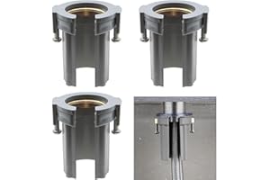 safycaby 3 PCS Kitchen Faucet Fixing Nut Plastic Faucet Lock Nut Anti Loosening Nut Faucet Tool for Kitchen and Bathroom (Gray) (Gray)