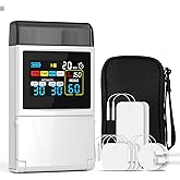TENS Unit EMS Muscle Stimulator for Pain Relief, 4-in-1 TENS & EMS & Relax & DIY, 4-Channel 60 Modes 30 Intensity with Upgraded Color Screen for Back, Neck, Shoulder, Sciatica