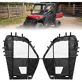 KEMIMOTO Upgraded Soft Doors Compatible with Ranger 570 fullsize, 800 XP | PVC YKK-Zipper Cab Enclosure Fit with Side Mirrors &amp; Windshield, Tear- &amp; Water-Resistant, 570 fullsize 2016+, 800XP 2009-2014