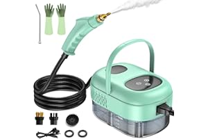 AUXCO Handheld Steam Cleaner with Smart Touch Screen,High Pressure Steamer for Cleaning, Portable Steam Cleaner for Home,Steam Cleaner for Furniture,Car,Kitchen, Bathroom, Grout and Tile