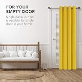 Deconovo Blackout Curtains Eyelet Panel 55 x 114 Inch Mellow Yellow view 3