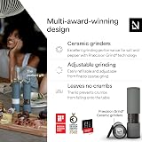 LARS NYSØM Salt and Pepper Grinder Set Stainless Steel with Adjustable Ceramic view 2