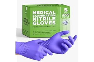 SAFEWAY Nitrile Gloves, Powder-Free, Latex-Free, All-Purpose, Professional Disposable Gloves with Textured Fingertips