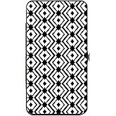 Buckle-Down unisex adults Buckle-down Hinge - Aztec2 White/Black Wallet, Multicolor, 7 x 4 US