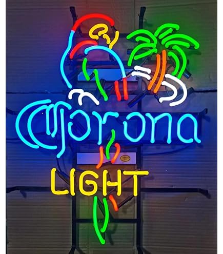 Palm Tree Coron Beer Neon Sign – LED Wall Decor For Bar, Man Cave, Pub, Party & Gift, USB Powered With Dimmer