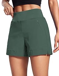 CRZ YOGA Women's Lightweight Mid Rise Hiking Shorts