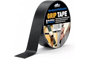 AMAZING WORKS Rubber Grip Tape, 1 In x 20 Ft Non-Abrasive Grip tape for handles, Strong Adhesive Waterproof Heat Resistant Cushion grip, Comfortable in hands, perfect for handles, handlebars, or any slippery stuff