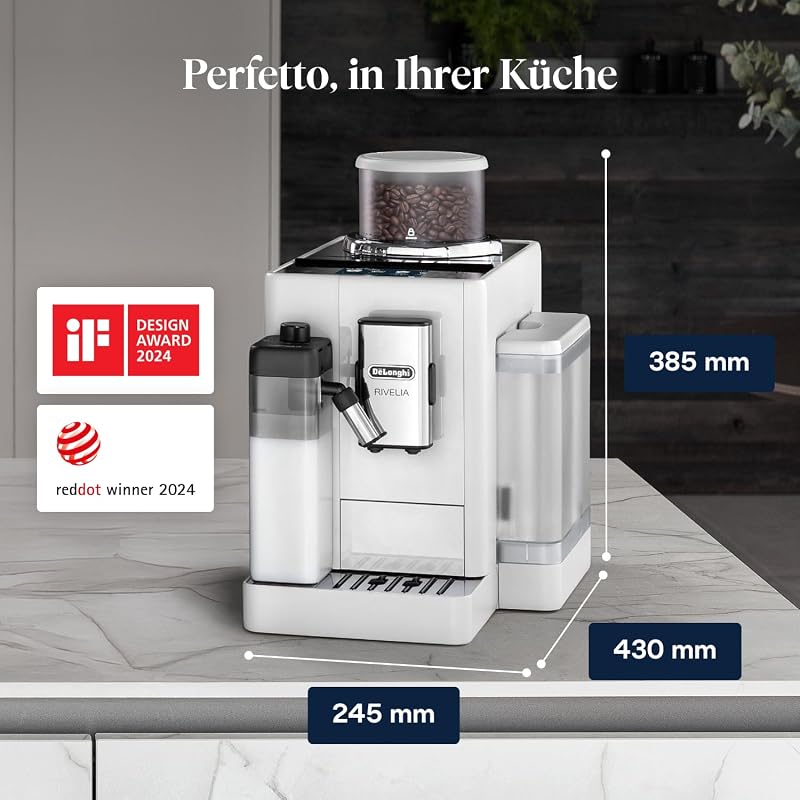 Rivelia - Kaffeevollautomat 16 Getränke Weiß