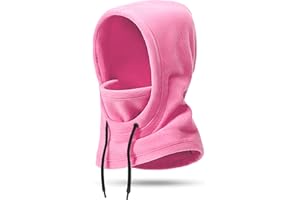 WELVGNNCE Kids Balaclava Mask - Winter Warm Windproof Face Cover with Fleece Lining, Adjustable Cold Weather Hat for Boys & Girls
