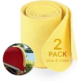 The Felt Store Kevlar&reg; Felt Canoe Skid Plates &ndash; Canoe Hull Protection Kit for Bow &amp; Stern, Cut &amp; Abrasion Resistant Kevlar Felt, Canoe &amp; Kayak Repair Accessory for Paddling &amp; Camping Season, 2 Pieces