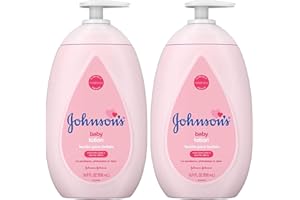 JOHNSON'S BABY Johnsons Baby Lotion 16.9 Ounce Pump (500ml) (2 Pack)