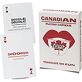 Lingo Canadian Playing Cards | Travel Flashcards | Learn Canadian Slang Vocabulary in A Fun & Easy Way | 52 Essential Translations
