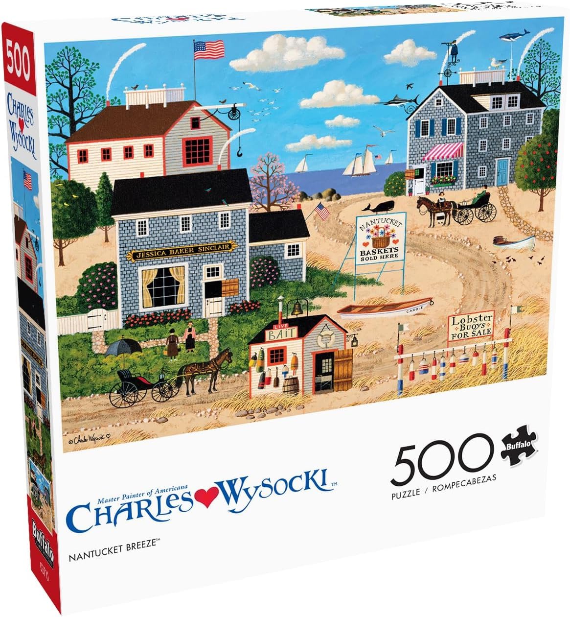 Photo 1 of Buffalo Games - Charles Wysocki - Nantucket Breeze - 500 Piece Jigsaw Puzzle for Adults