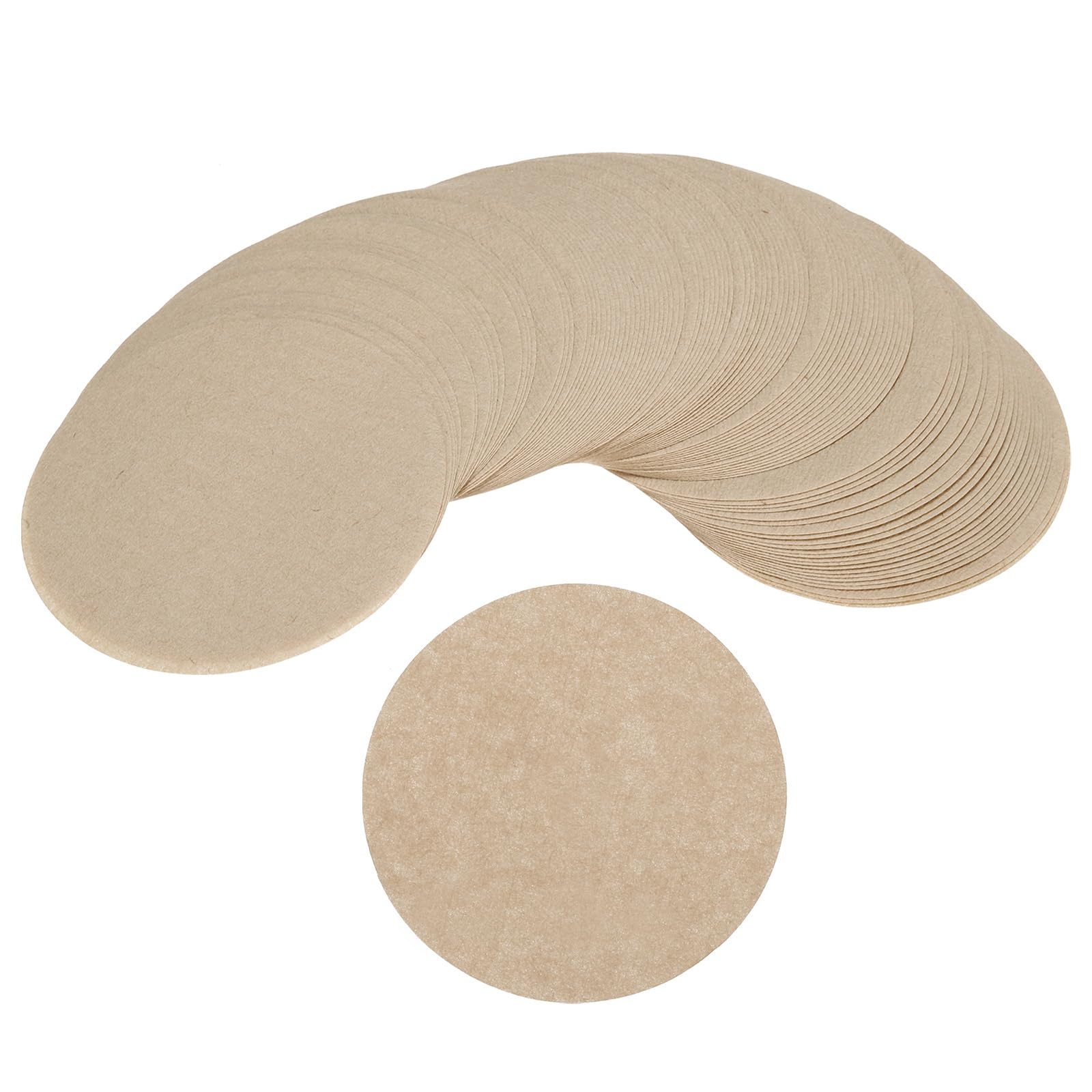 PATIKIL Mocha Pot Paper Filter Disposable Round Brown Paper 2.52 Inch OD for Espresso Maker, Cafe Office Home Pack of 300