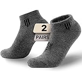Juclise Alpaca Wool Ankle Socks Midweight Hiking Socks Work & Outdoors Moisture Wicking Anti-Blister Padded Breathable Merino