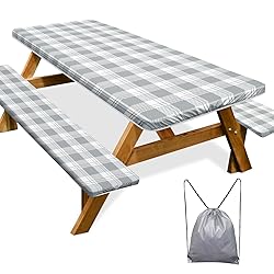 Picnic Table Cover with Bench Covers Camping