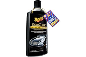 Meguiar's Gold Class Carnauba Plus Premium Liquid Wax Kit, Car Detailing Kit with a Pure Carnauba Wax Blend and a Foam Applicator Pad for Keeping Glossy Paint Protected Like a Pro, 16 Oz Bottle