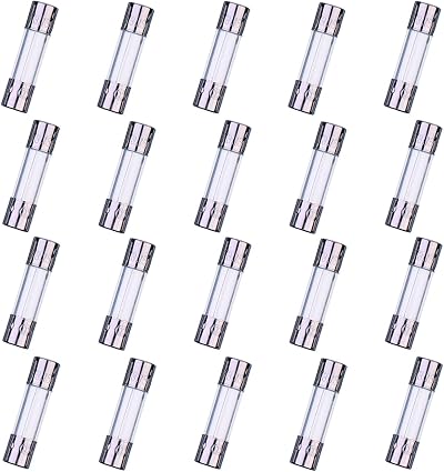HUAREW F3.15AL250V 20 Pcs 5x20mm Fast-Blow Glass Fuse 3.15A 250V Pack