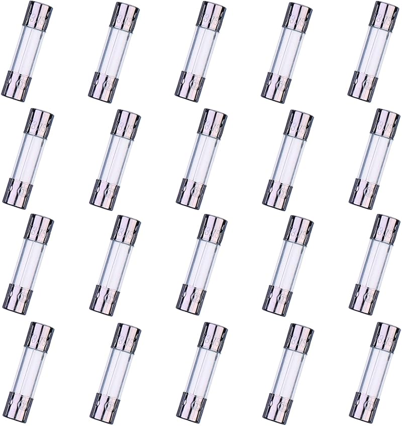 HUAREW F3.15AL250V 20 Pcs 5x20mm Fast-Blow Glass Fuse 3.15A 250V Pack